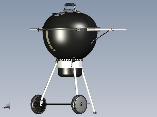 球形烧烤炉右视缩略图