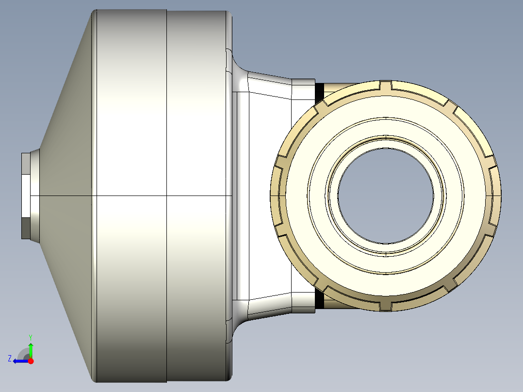 4DKMUIMCP NO-DA 气动隔膜阀、常开型双作用，女性联盟结束，公制系列PP-H右视图