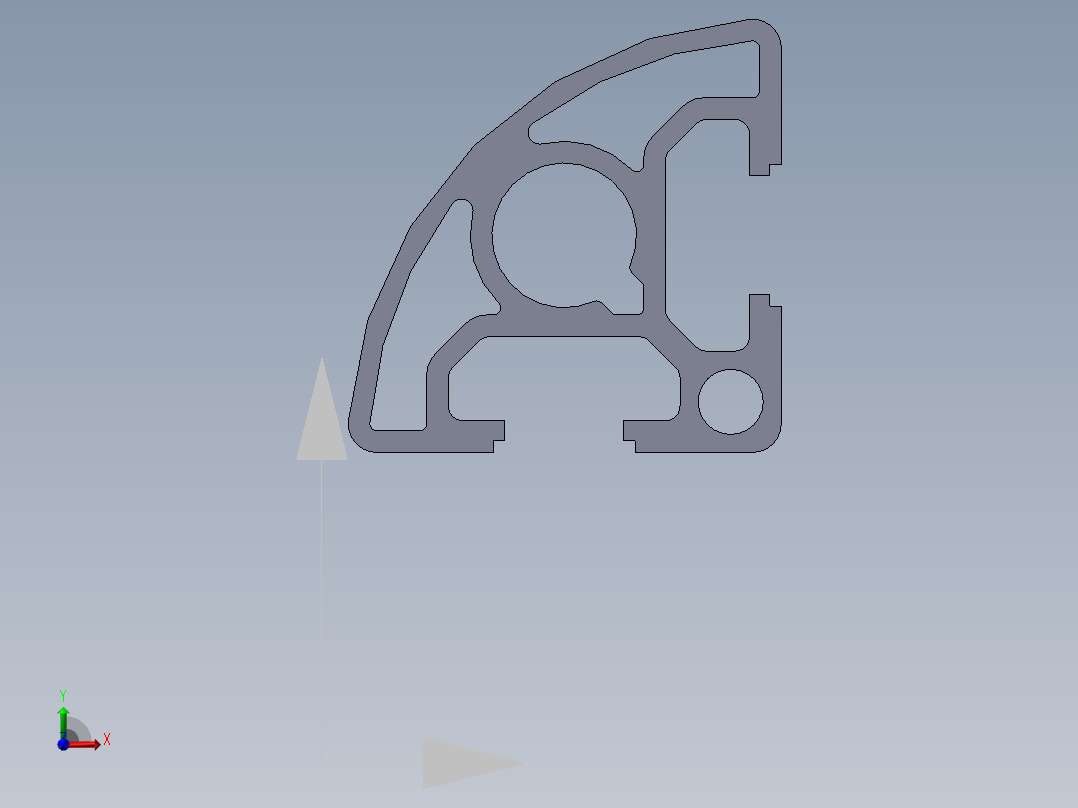 铝型材及其附件铝型材及其附件1.11.30.030030.R90.02前视图