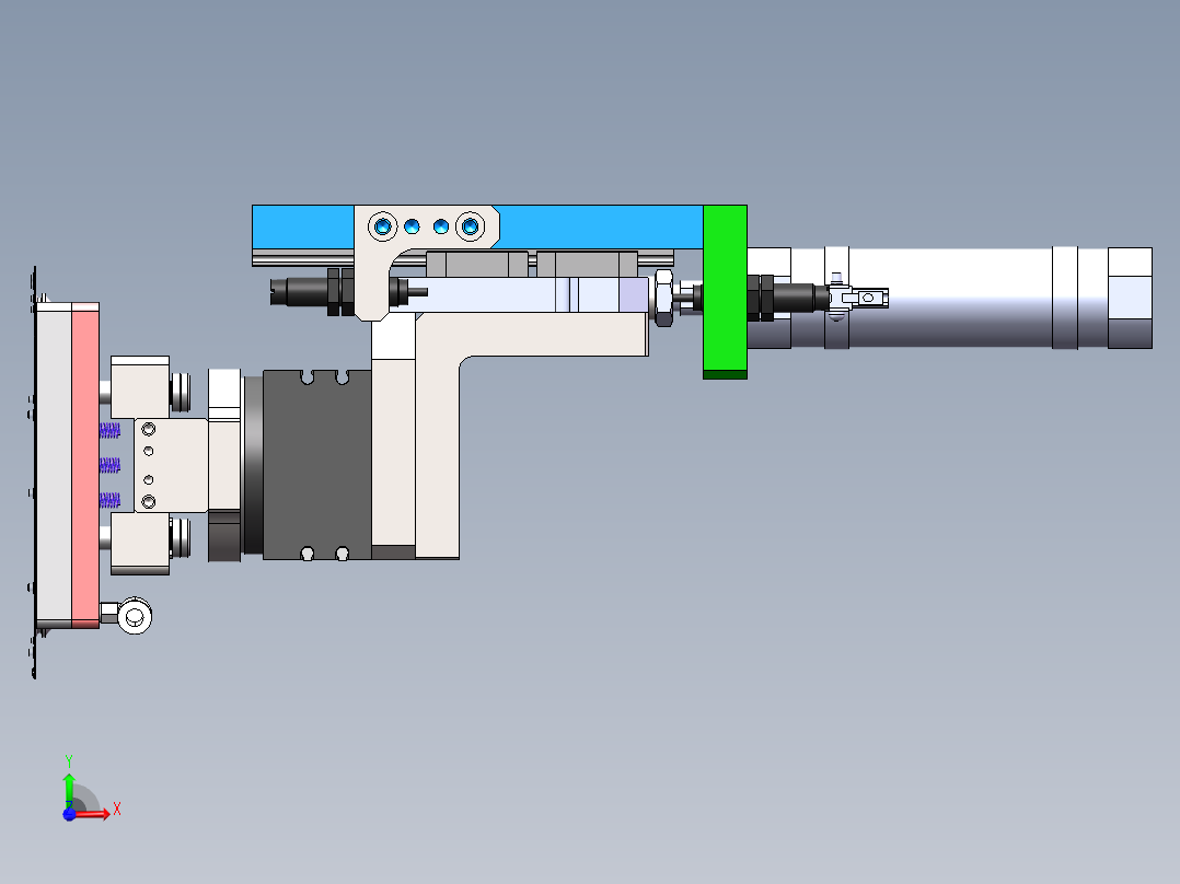 下料旋转组件前视图