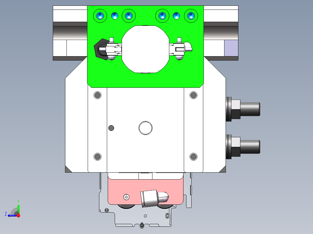 下料旋转组件右视图
