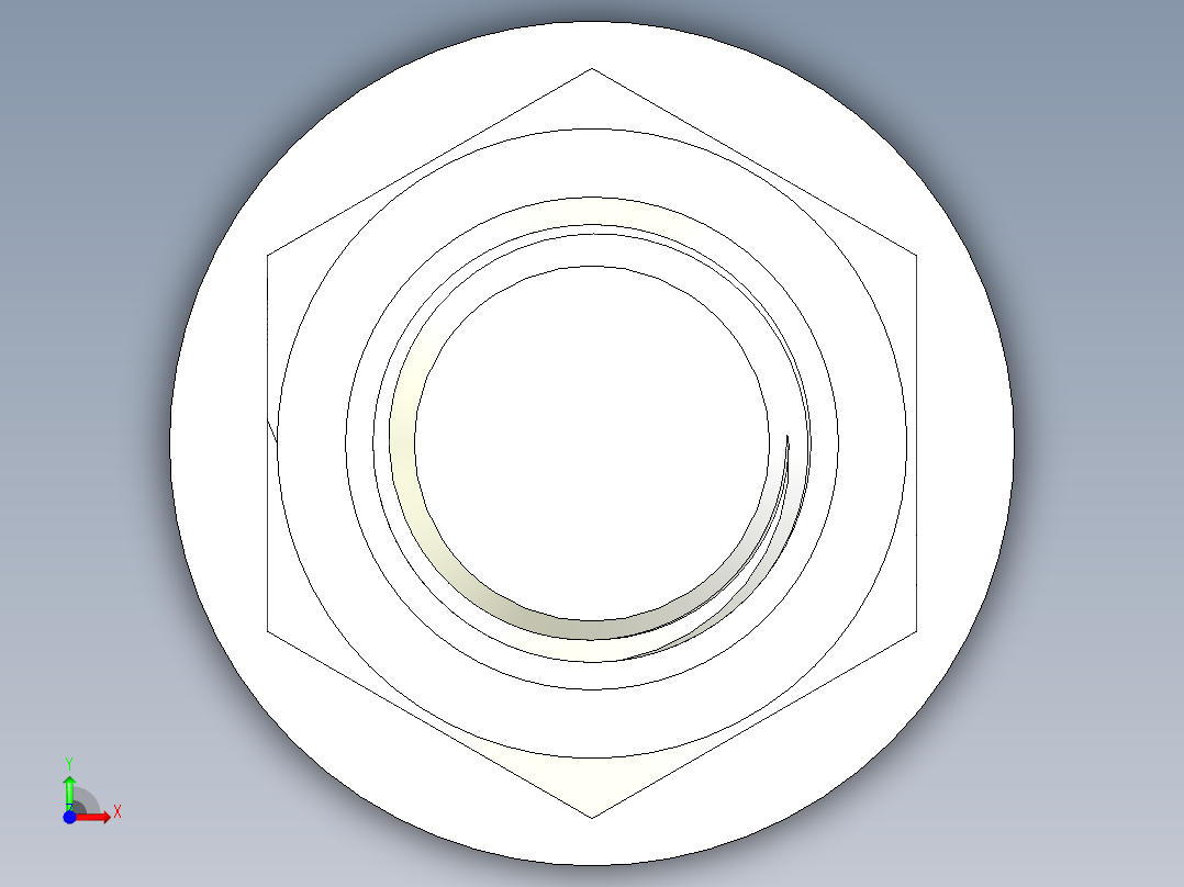 螺栓和螺母-M64 X 6.0.rar前视图