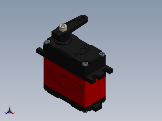 舵机正等轴测缩略图