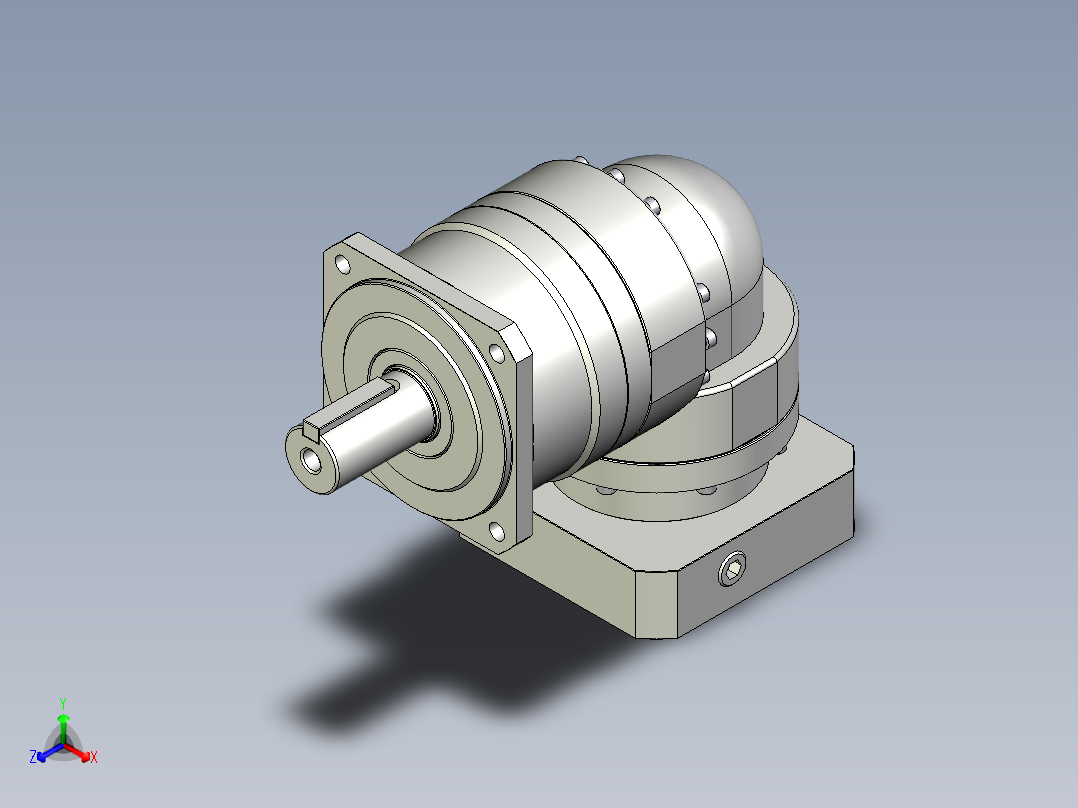 多摩川行星减速机TBR-115-L1-24HA24主视图