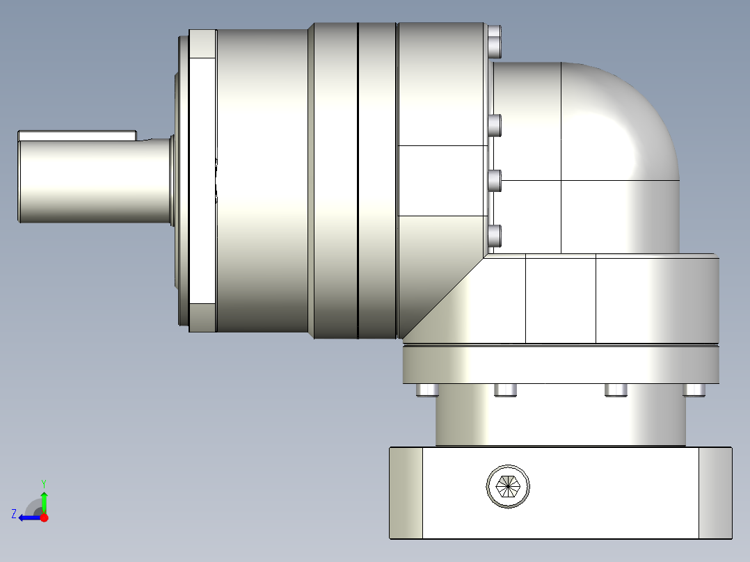 多摩川行星减速机TBR-115-L1-24HA24右视图