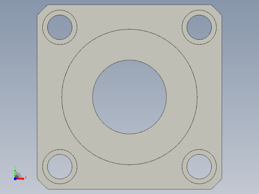 軸承座(標準型)BSSN-3D多系列多零件图纸模型前视缩略图
