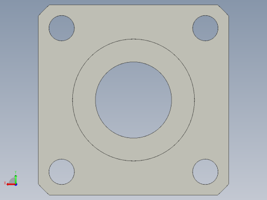 軸承座(標準型)BSSN-3D多系列多零件图纸模型后视缩略图