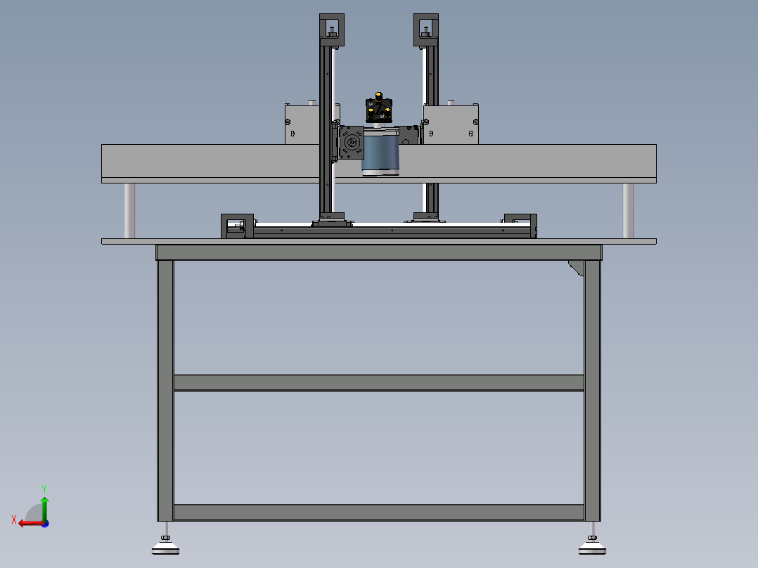 激光焊接装置后视图
