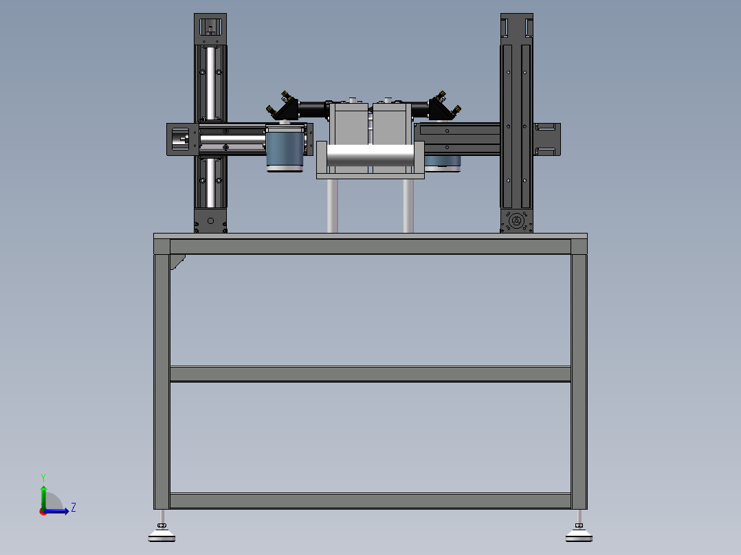 激光焊接装置左视图