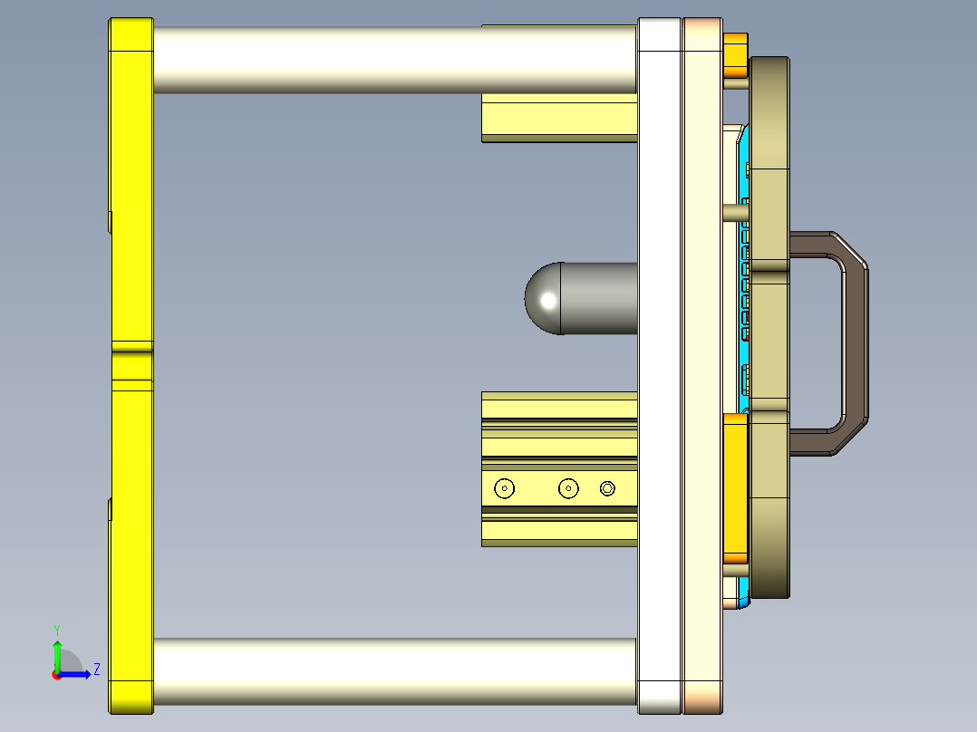 CS19-C-CNC8笔记本CNC工装夹具三维模型-180629左视图