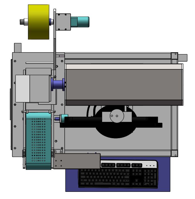 标签自动镭雕设备（sw18可编辑+工程图+bom）