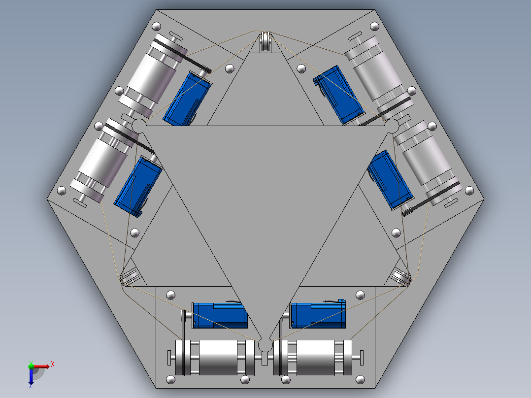 模拟振动平台sw22可编辑俯视图