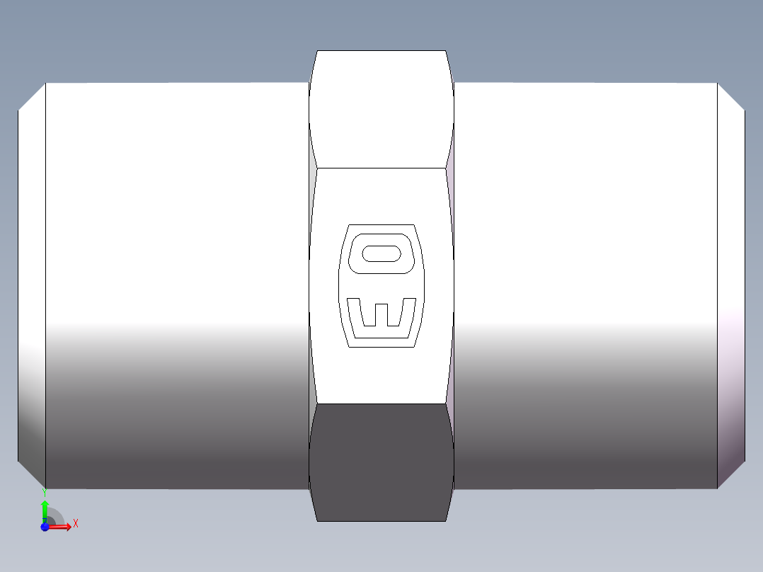 直通接头-G、1C-14前视图