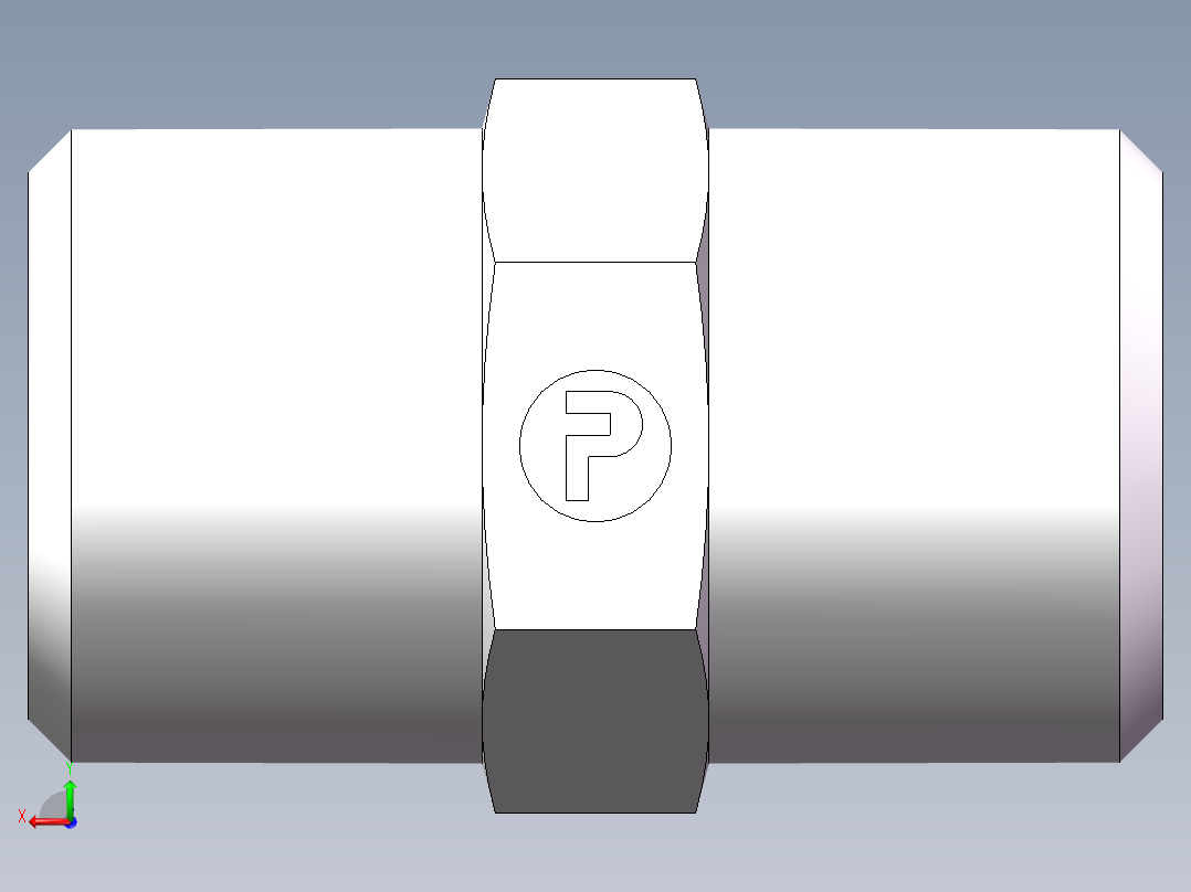 直通接头-G、1C-14后视图