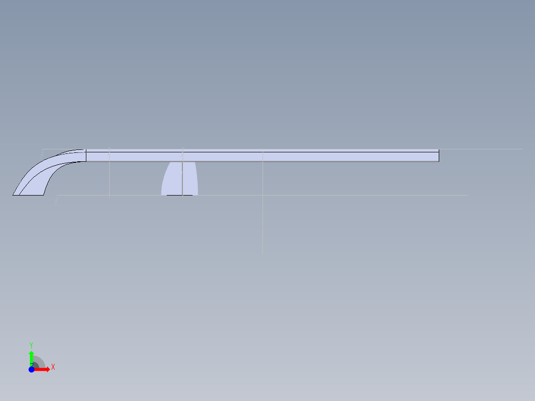 汽车尾翼前视图