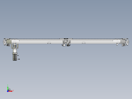 4工位矩形环形导轨非标自动化链条前视缩略图