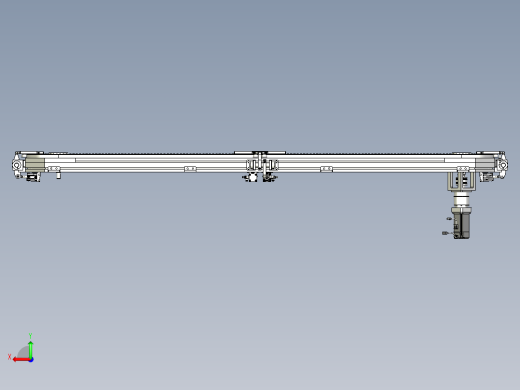 4工位矩形环形导轨非标自动化链条后视缩略图