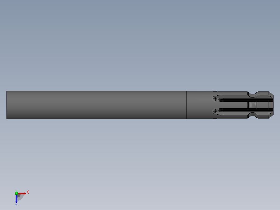 A2004960-拖拉机尾轴俯视图