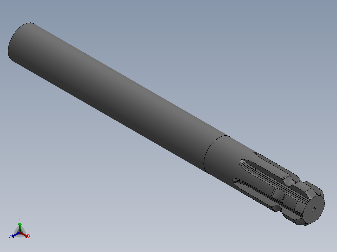 A2004960-拖拉机尾轴正等轴测图