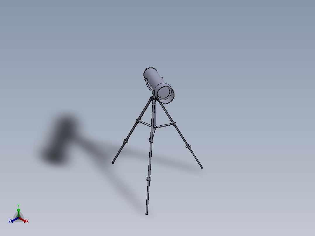 望远镜(16)正等轴测图