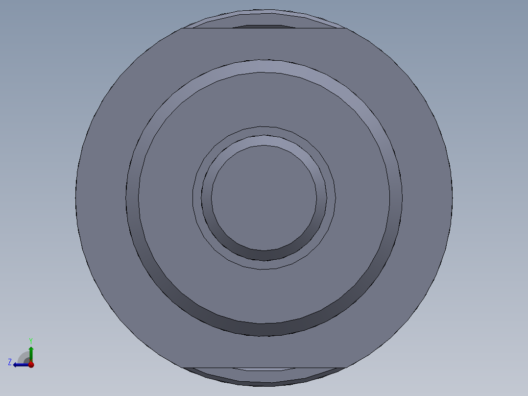 螺纹类型 气缸（圆形后安装 - 双杆） 25x10x50 mm右视图