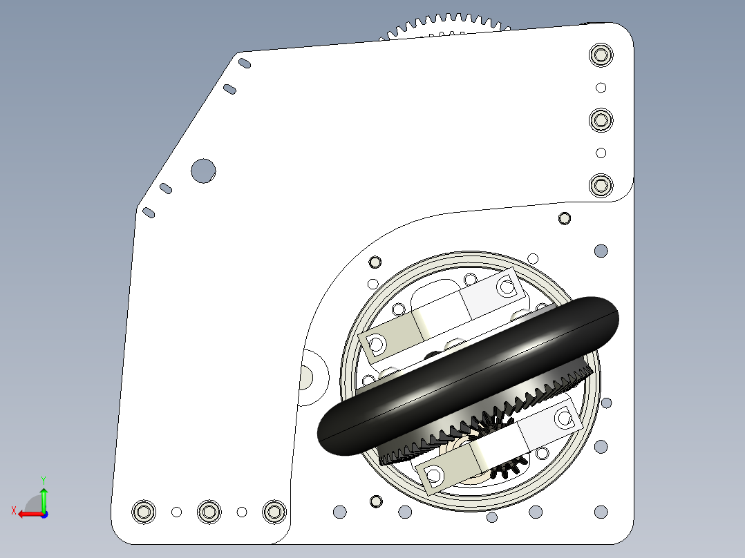 倒转转向后视图