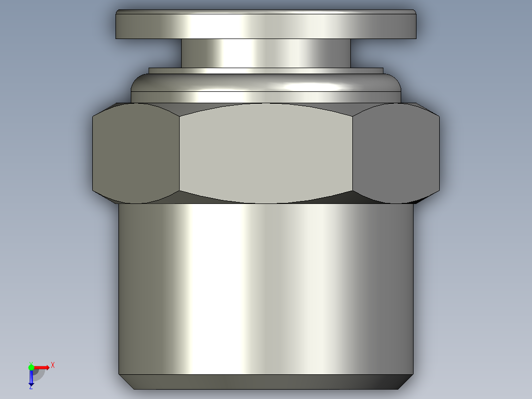 气管接头APC8-03俯视图