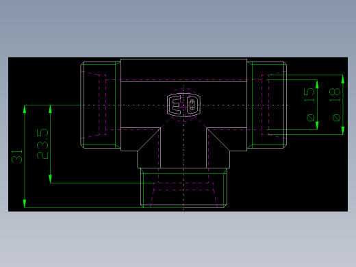 PARKER管接头EO Union tee T18LCFX_front