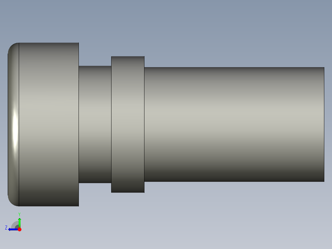 XB2BVB5LC_黄色指示灯(Schneider)右视图