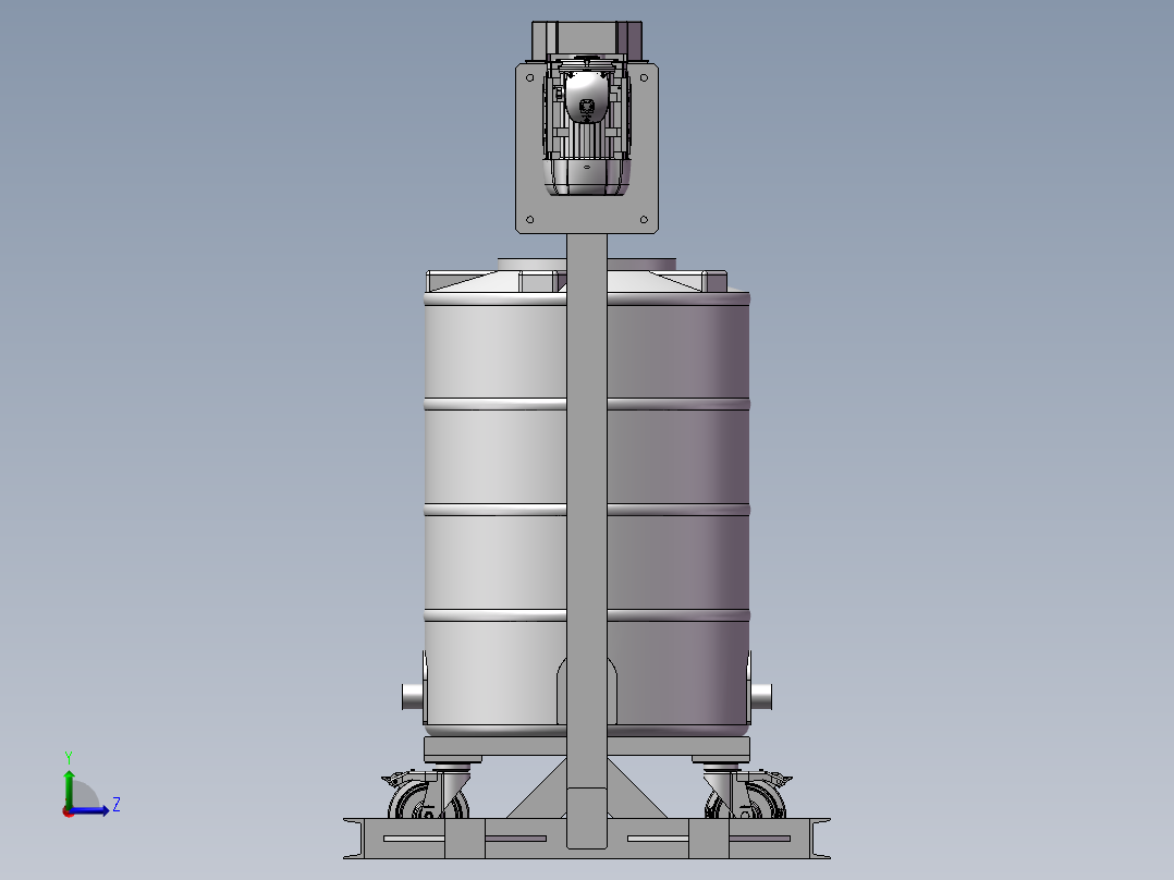 树脂搅拌机设计模型1左视图