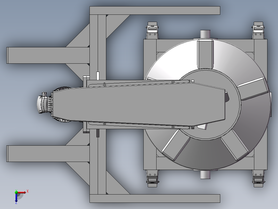 树脂搅拌机设计模型1俯视图