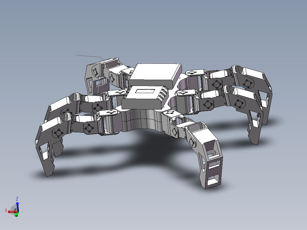 装配零件六足机器人