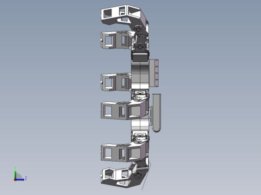 装配零件六足机器人左视缩略图