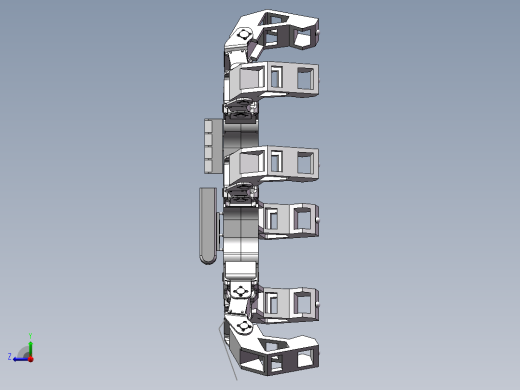 装配零件六足机器人右视缩略图