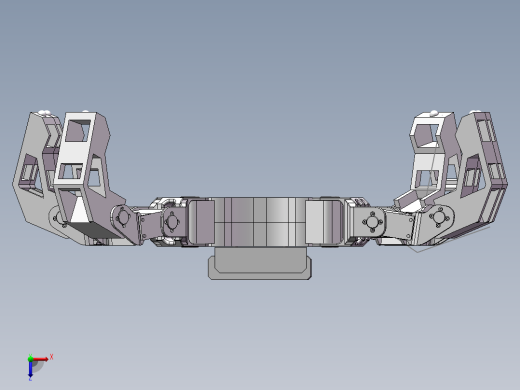 装配零件六足机器人俯视缩略图