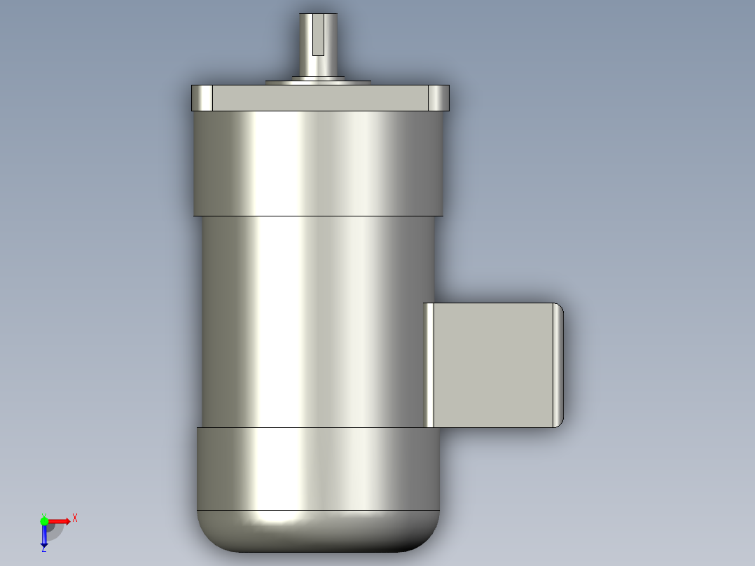 减速电机PF22-0200-25-S俯视图