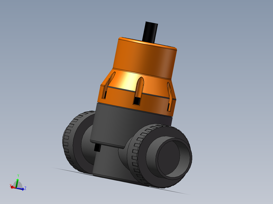 VALVE-ANGLE_DN50_PN10_U-PVC主视图