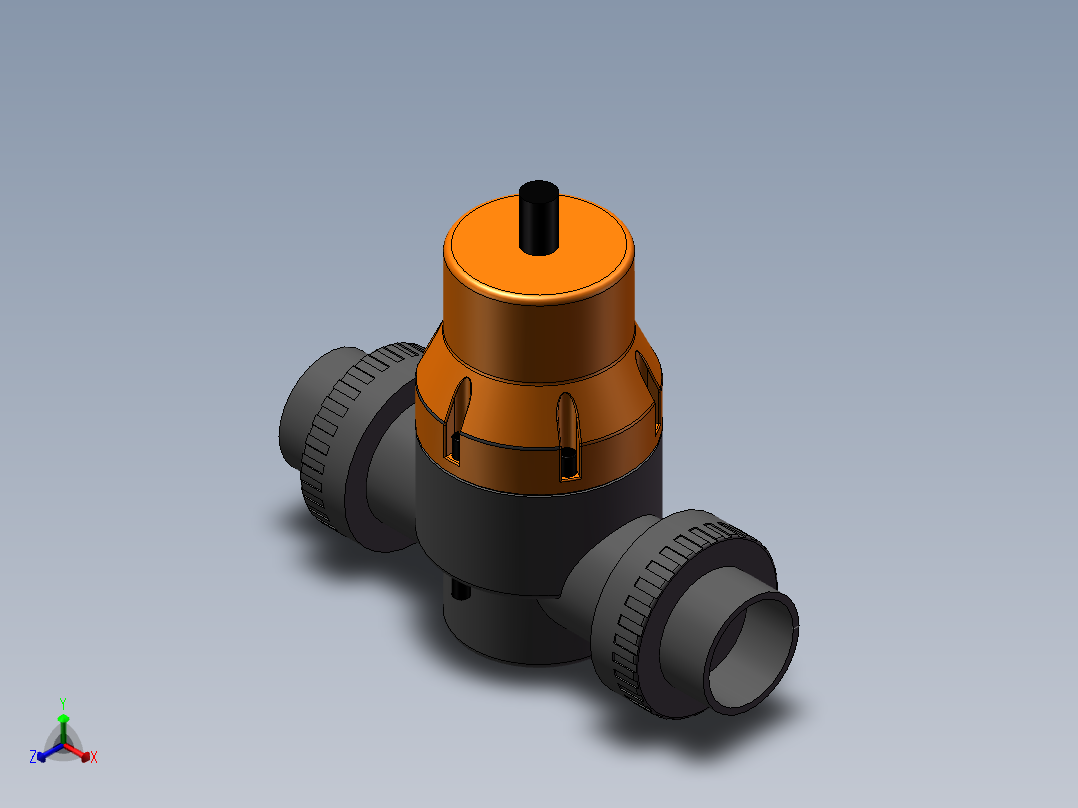 VALVE-ANGLE_DN50_PN10_U-PVC正等轴测图