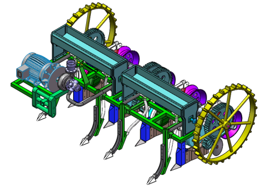四行气吸式玉米播种机-三维SW缩略图