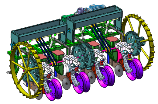 四行气吸式玉米播种机-三维SW缩略图