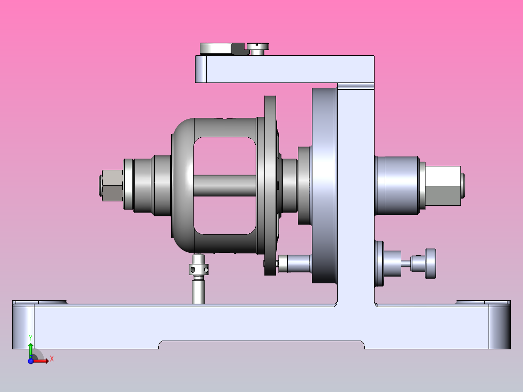 差速器夹具前视图