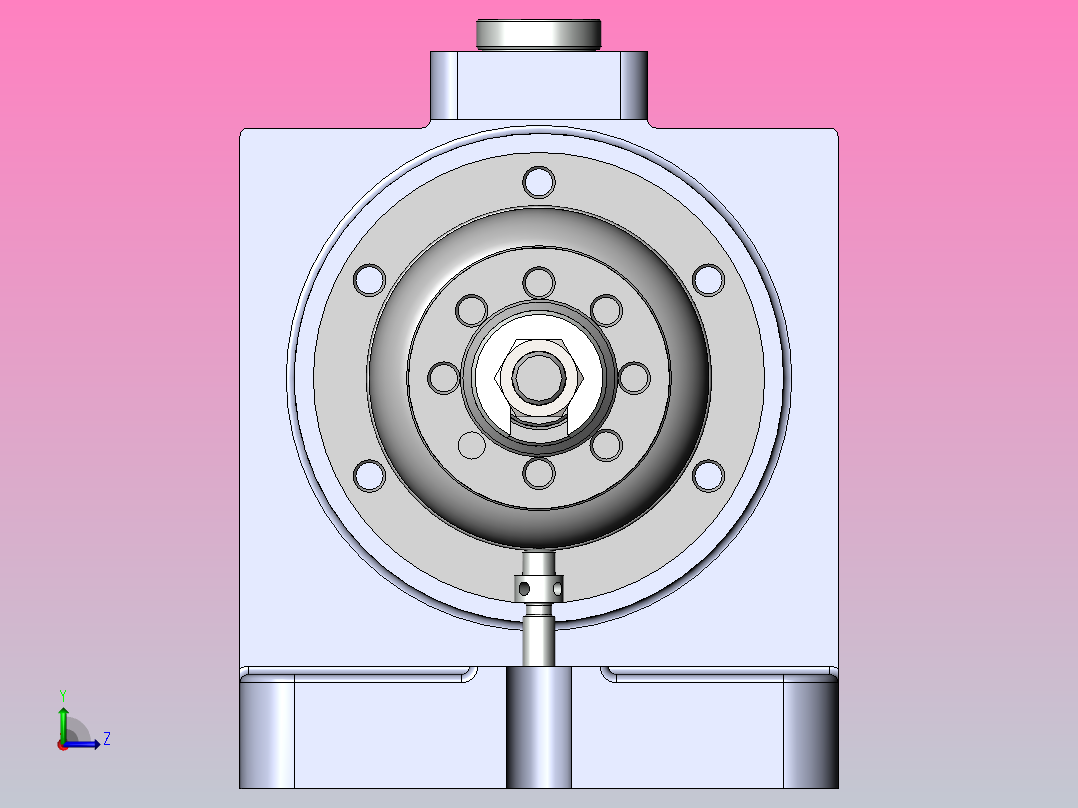 差速器夹具左视图