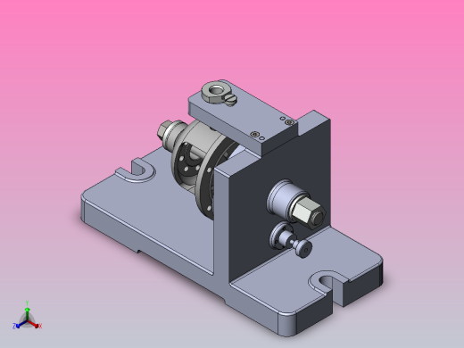 差速器夹具正等轴测缩略图