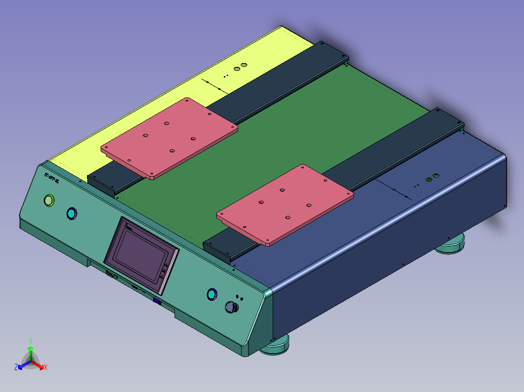 覆膜机的分膜装置主视图