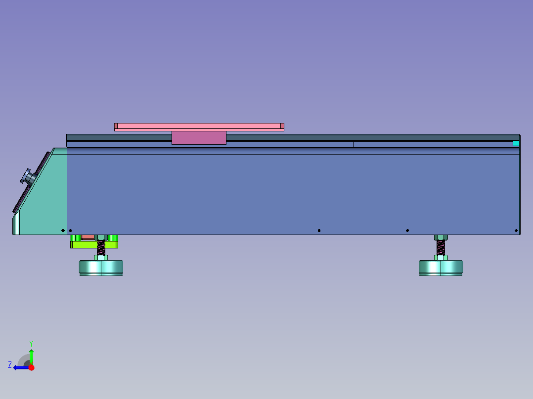 覆膜机的分膜装置右视图