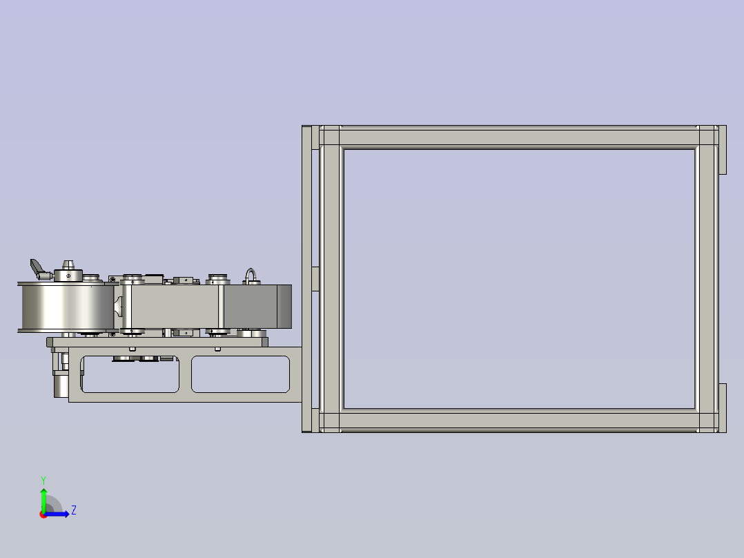 通用型全自动贴膜剥离机左视图