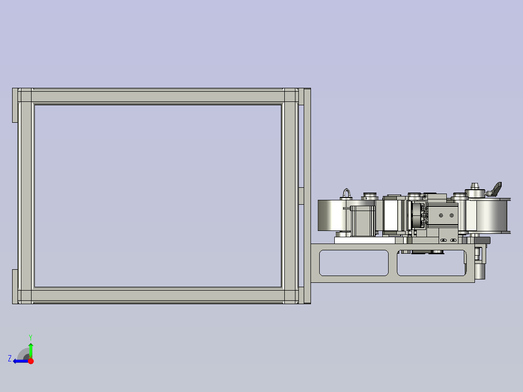 通用型全自动贴膜剥离机右视图
