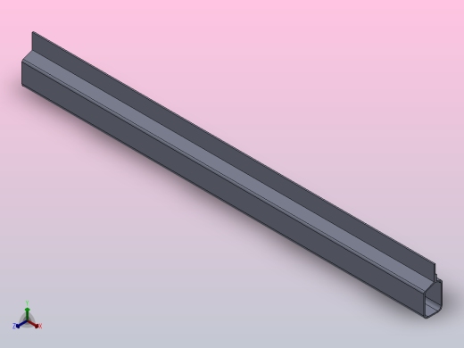 多套GBT6726汽车用冷弯型钢3D模型Solidworks设计