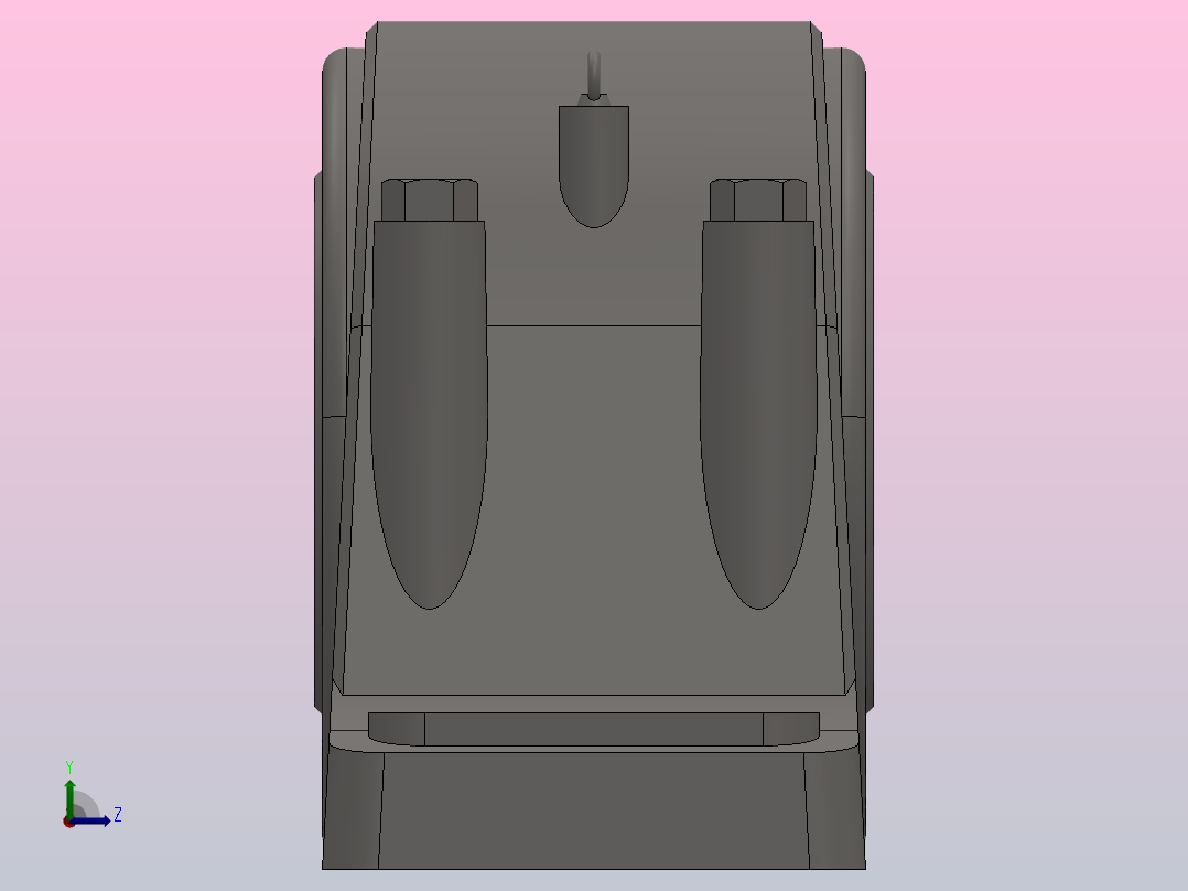 异径孔四螺柱轴承座_SD248左视图