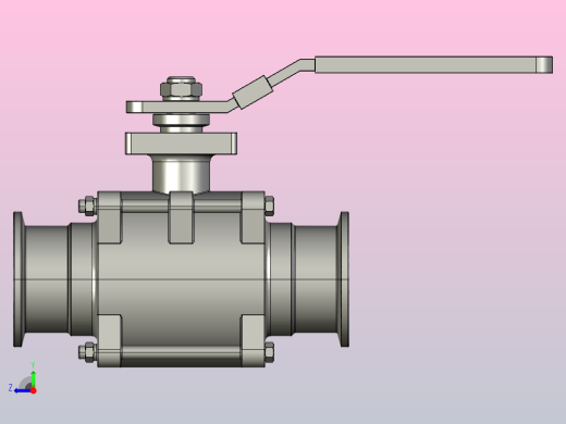 卫生级不锈钢全流量球阀[卫生级不锈钢全流量球阀-2]右视缩略图